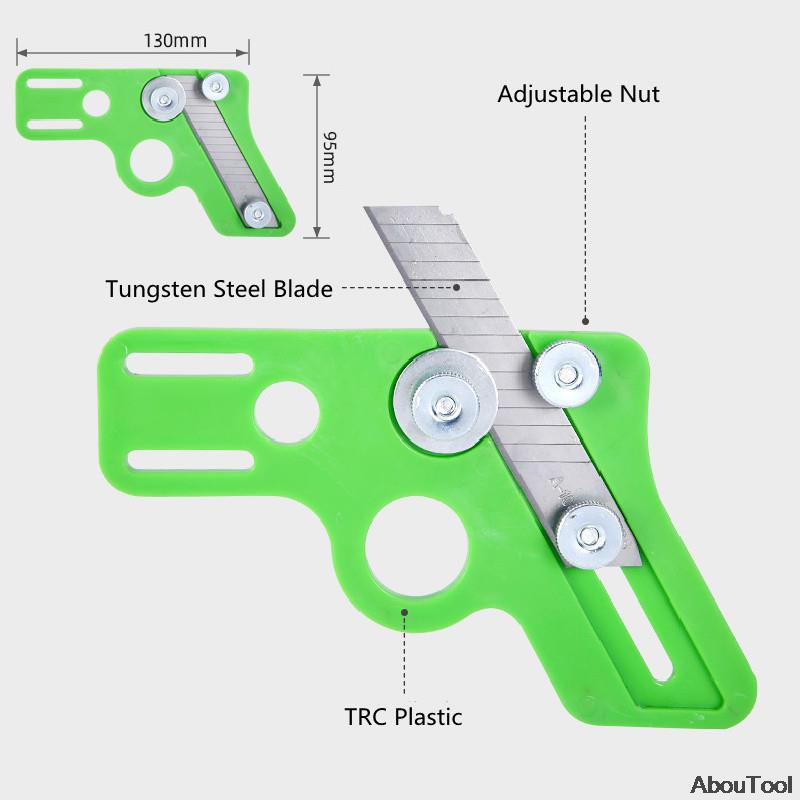 Edge Strip Trimming Knife Manual Paint-Free Board Sealing Thickened Scraping Knife PVC Scraping Edge Artifact Woodworking Head