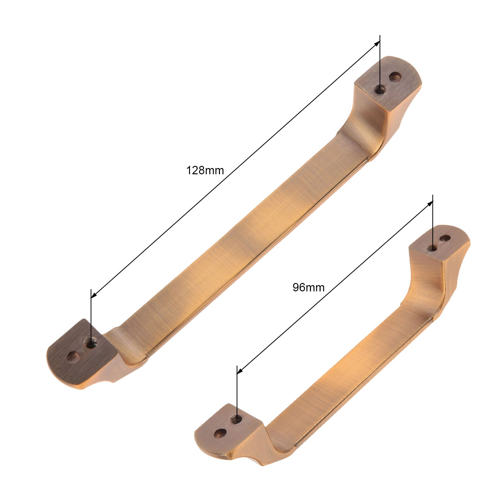 1Pc Koffie Handvat Bruin Knop W/Schroef Eenvoudige Stijl Pull 125/155Mm Lengte Klassieke Europese Decor meubels Kast Lade Keuken