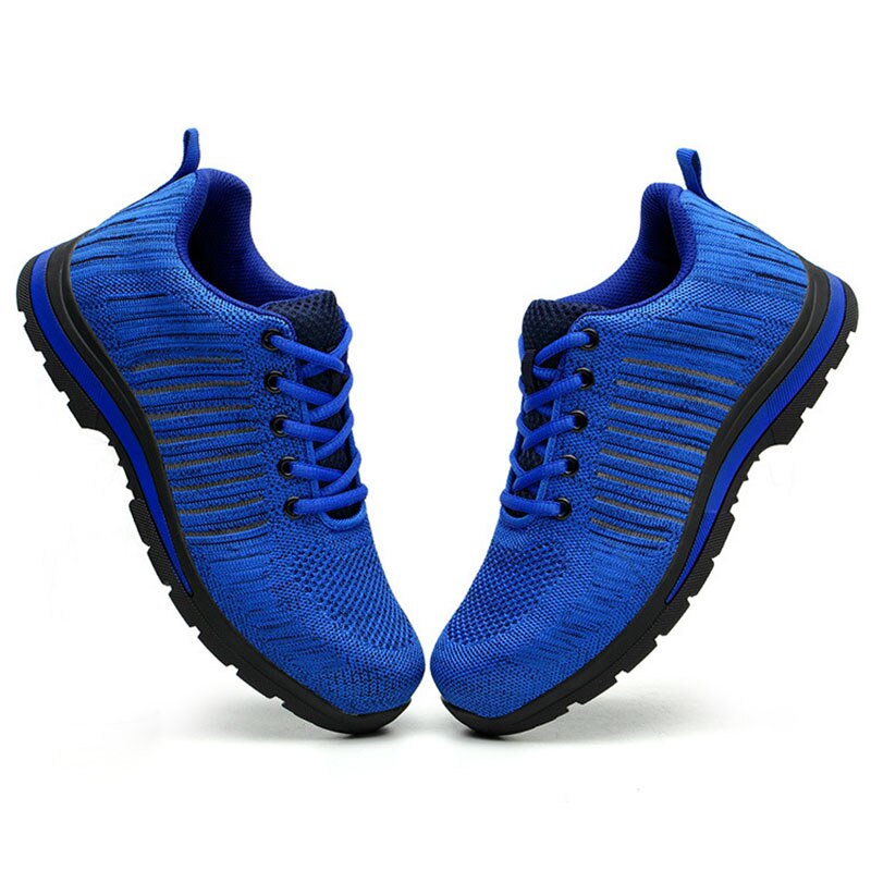 Arbeidsverzekering schoenen mesh licht ademend stalen neus sportschoenen anti-mijt steekbescherming veiligheidsschoenen heren werkschoenen