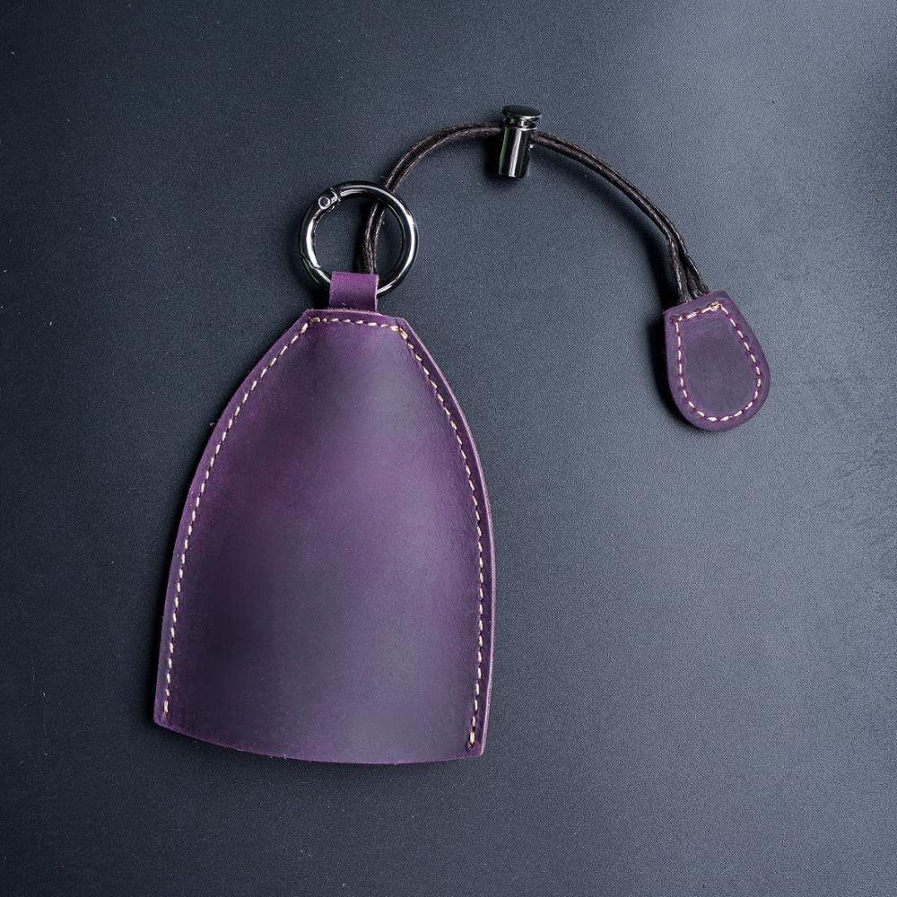 SIKU herren leder geldbörsen halter schlüssel brieftasche schlüssel halter: Purple