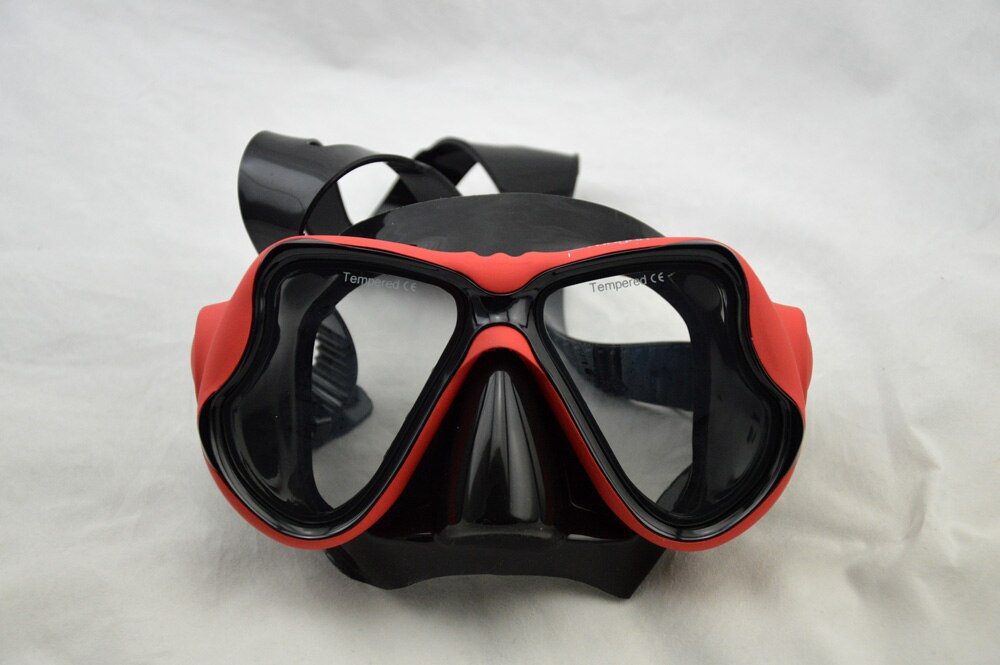 KEEP DIVING Silicone Scuba Dive Mask Gear Equipment Goggles For Nearsighted Men Women Spearfishing Myopia Lens: Red