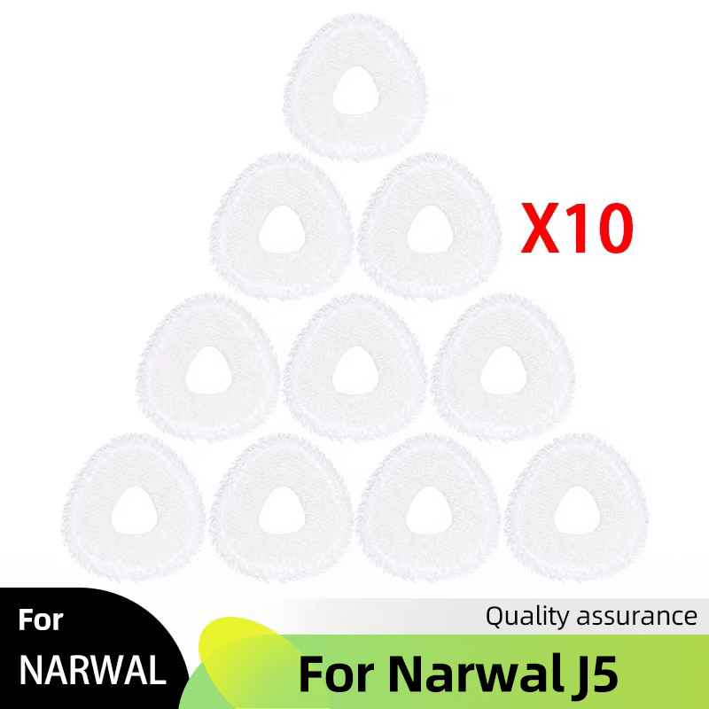 Fit For Narwal J5 Spare Parts Main Side Brush Cover Hepa Filter Mop Cloth Dust Bag Accessories Consumables: plum