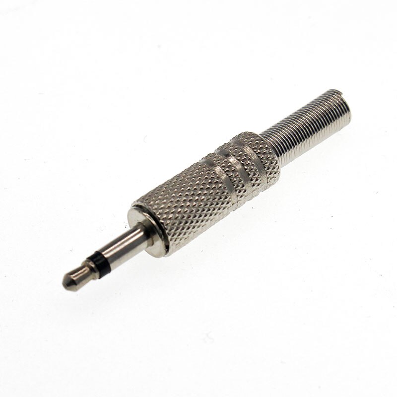 3.5MM metal Housing stereo plug Audio Plug Headphone Repair Male Jack wire plug Connector diy: style1 / 2 piece