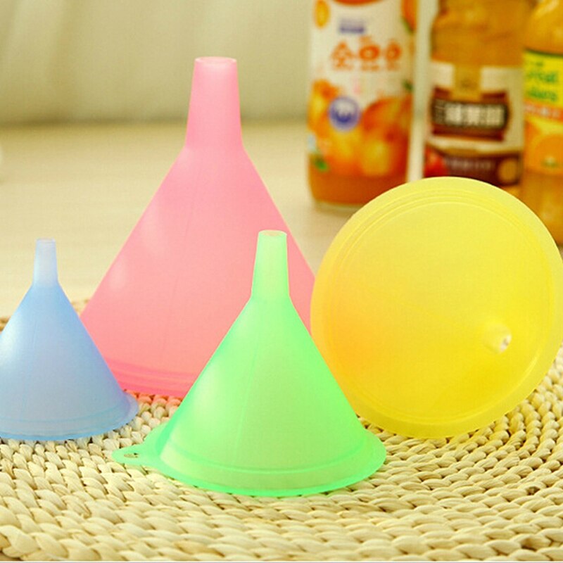 Embudo de plástico líquido para cocina, 5 uds.