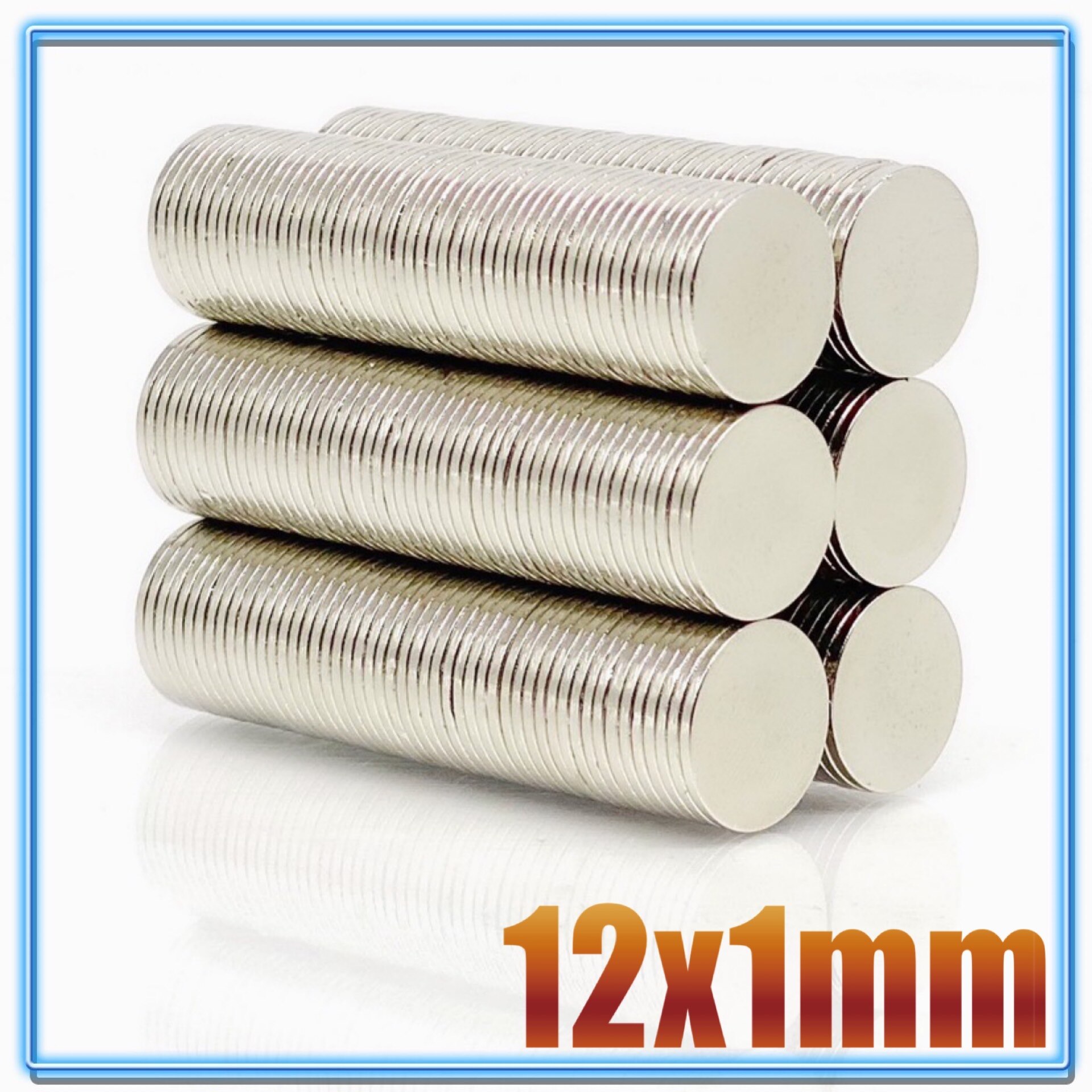 50Pcs N35 Ronde Magneet 12X1 12X1.5 12X2 12X3 12X4mm Neodymium Magneet Permanente Ndfeb Super Sterke Krachtige Magneten 12*1 12*3