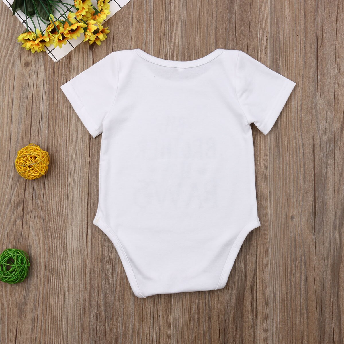 Baby zomerkleding cue baby baby jongen meisje bodysuit letter print korte mouwen witte jumpsuit kleding match outfits 0-18m