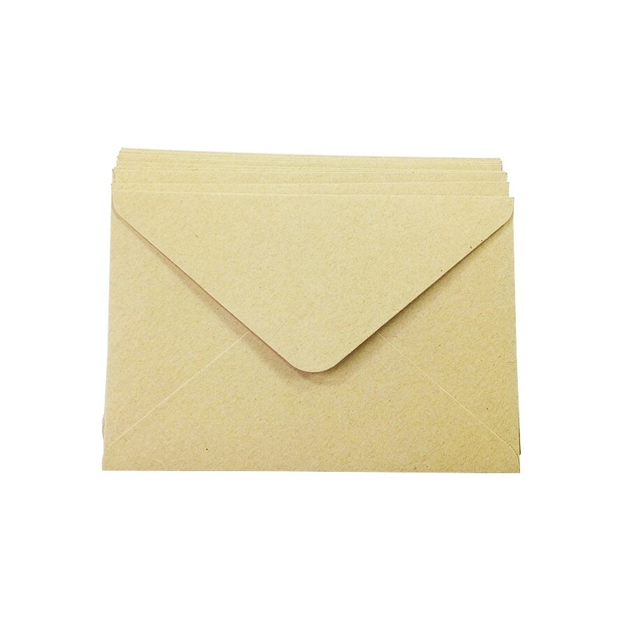 50 Pcs/lot Simple Brown Kraft Paper Envelope DIY Multifunction envelope card envelope For Thanks Invitations