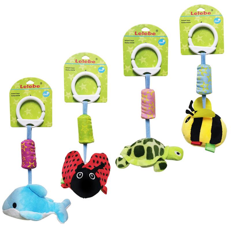 Baby Pluche Rammelaars Kinderwagen Opknoping Bell Mobiles Infant Zachte Crib Leuke Educatief Speelgoed Voor Pasgeboren Kinderen 0-12 maanden