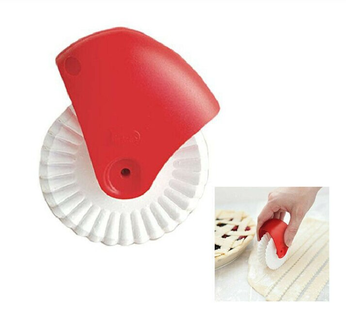 Utensilios de cocina para cortar masa en forma de rueda, utensilios de cocina antiadherentes, para hacer albóndigas, accesorios portátiles para el hogar: Wavy cutting wheel