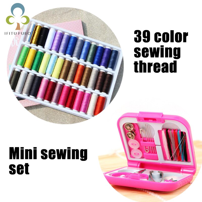 39Color sewing thread manual sewing machine mini sewing machine Portable sewing needle set sewing tools YJN: miniFRTZ 39xian