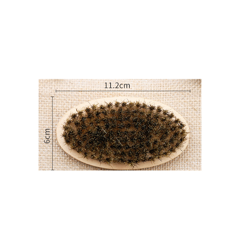 3 st/set trä skäggborste frisör rakverktyg herr mustasch kam kit med påse skägg kam set