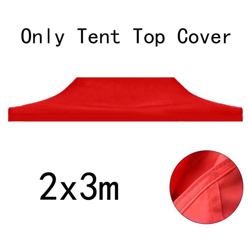 Replacement Four-Corner Tent Cloth 3X3M/2X2M Canopy Top Cover Foldable Rainproof Patio Pavilion Replace Gazebo Canopy Top Cover: 2x3 Red