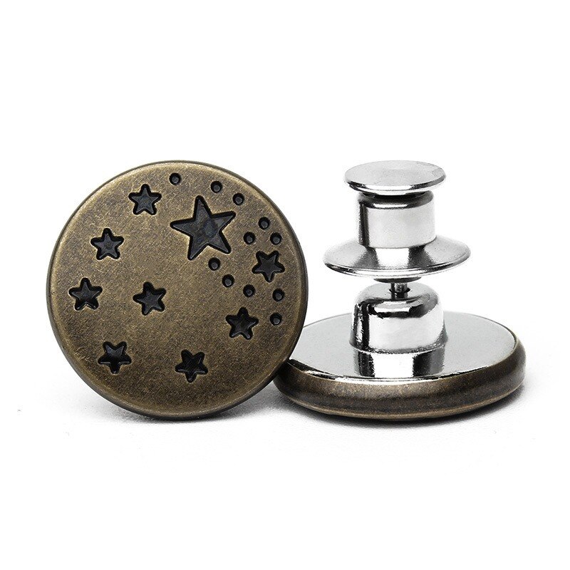 Broche de pantalon rétractable pour Jeans, boutons en métal détachables, bouton rétractable, boucles sans couture, ajustement parfait, réduit la taille: J