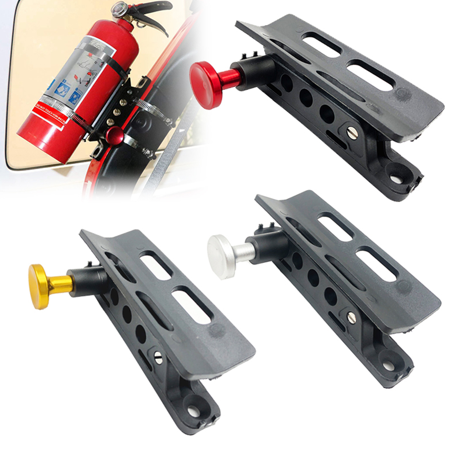 Multifunctionele Verstelbare Brandblusser Houder (4 Stuks Extra Ringen