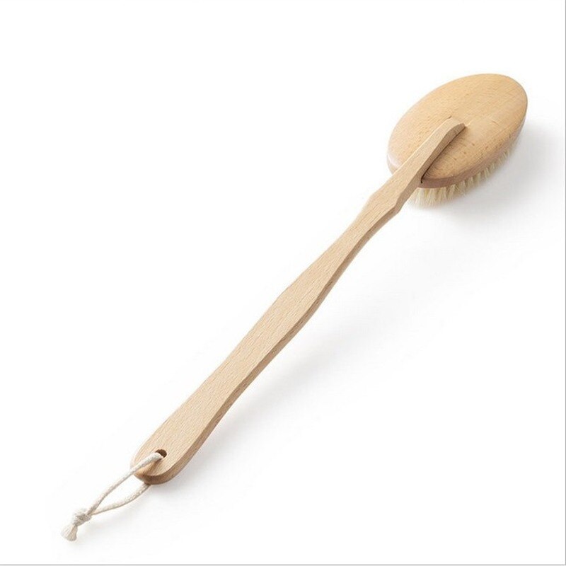 Natuurlijke Lange Hout Houten Voor Body Borstel Massager Voor Bad Douche Terug Spa Scrubber Natuurlijke Hout Voor Bad Borstel tool