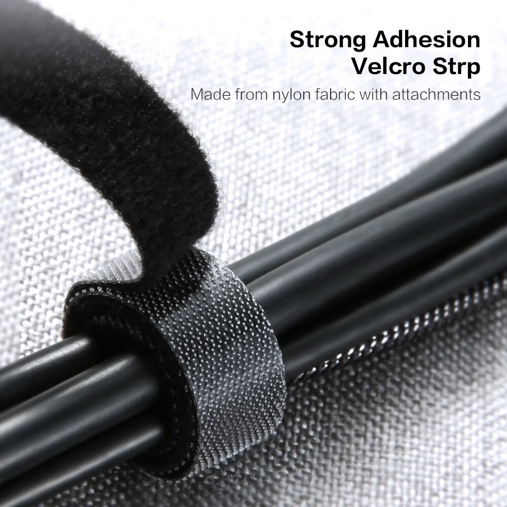 1/3/5M Cable Organizer Wire Holder Winder Nylon Ties Label Ribbon Wire Cable Tie