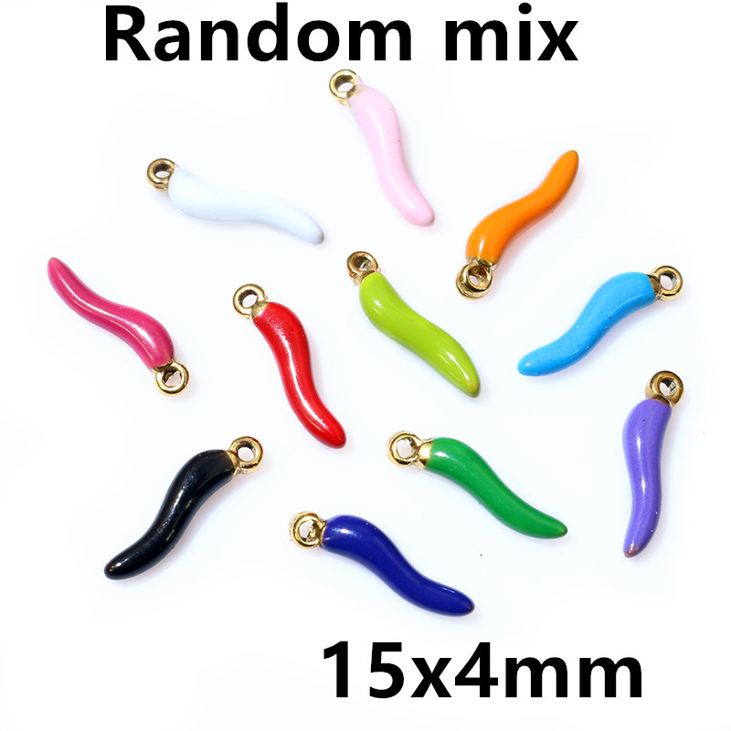 10 Stück Emaille Chili Pfeffer Reize Anhänger Multi Farben Für DIY Schmuck Herstellung Ohrringe Halskette Anhänger Zubehör Ergebnisse: Nachgemachter Rhodium überzogen