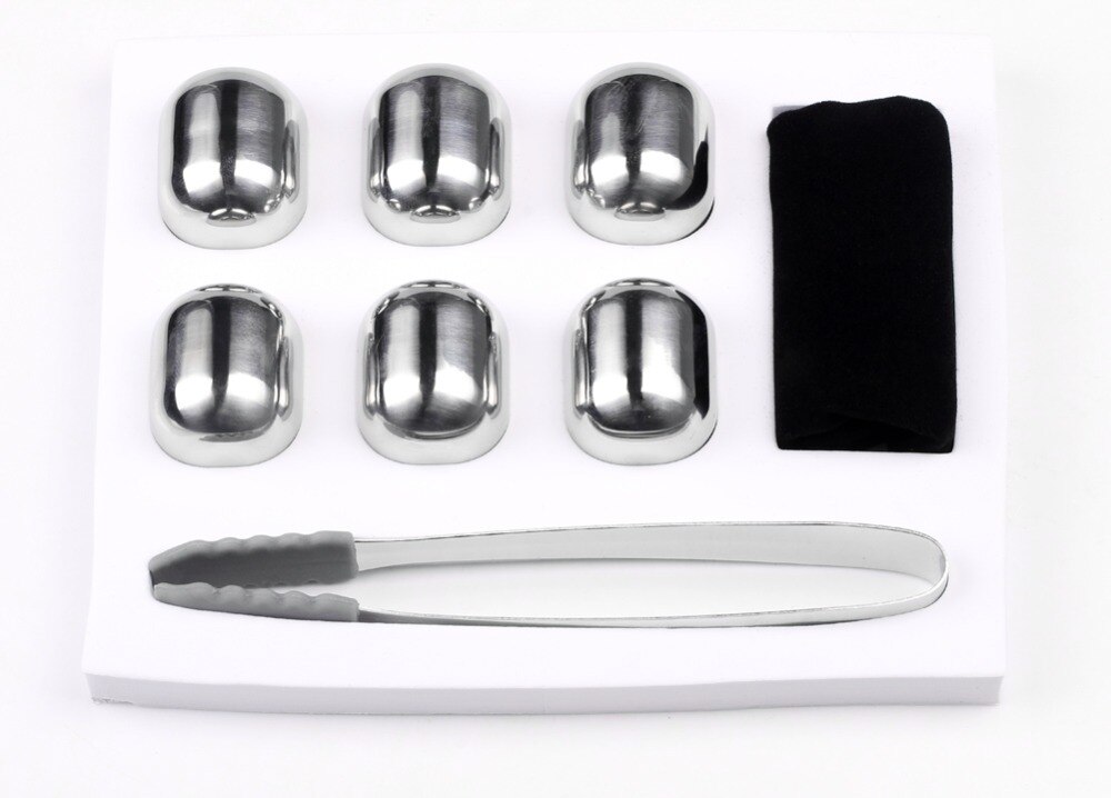 Whiskey Stones Rvs Resuable Whisky Ijsblokjes Wijn Chillers Kogels Vormige Whiskey Chilling Cooler Steen