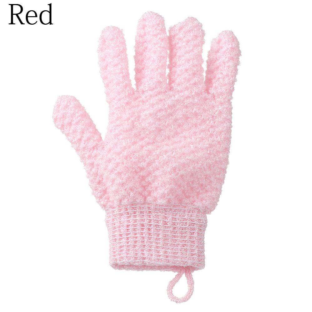 Manopla Exfoliante para Hammam marroquí, guante Exfoliante para la preparación de la ducha, duradero, para masaje corporal y Facial, 1 ud.: D Pink