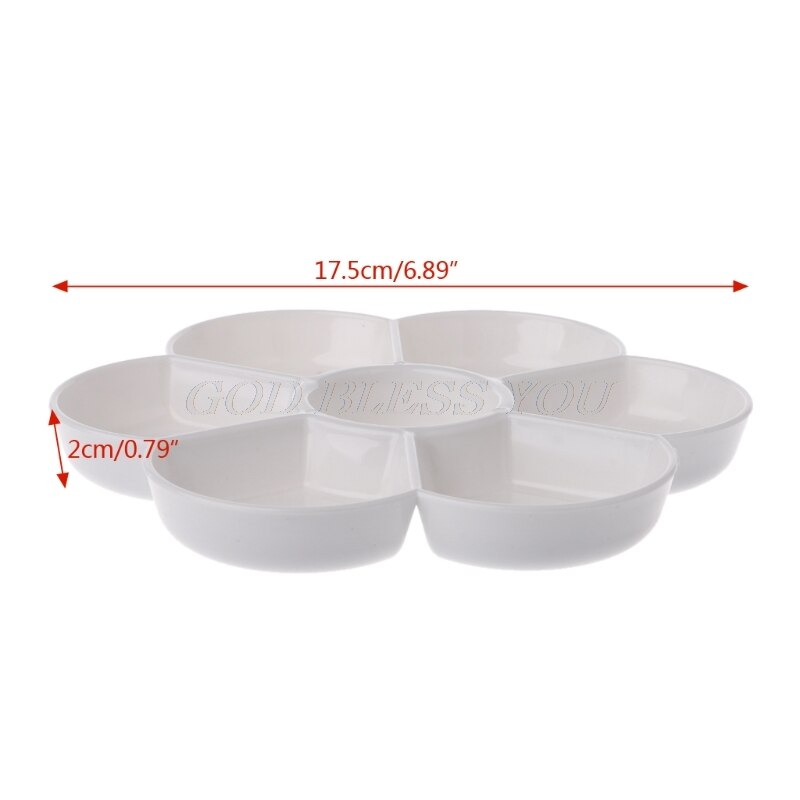 7 hulls palett akryl gouache akvarell maling palett plast