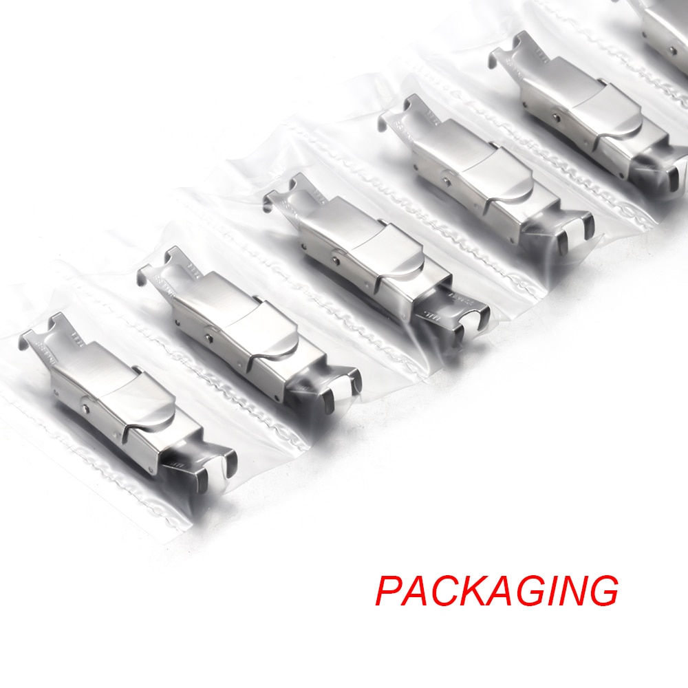 10pcs Stainless Steel Clasp Crimp Jaw Hook Watch Band Clasp for Leather Silicone Bracelet Jewelry Making DIY Connect Lace Buckle