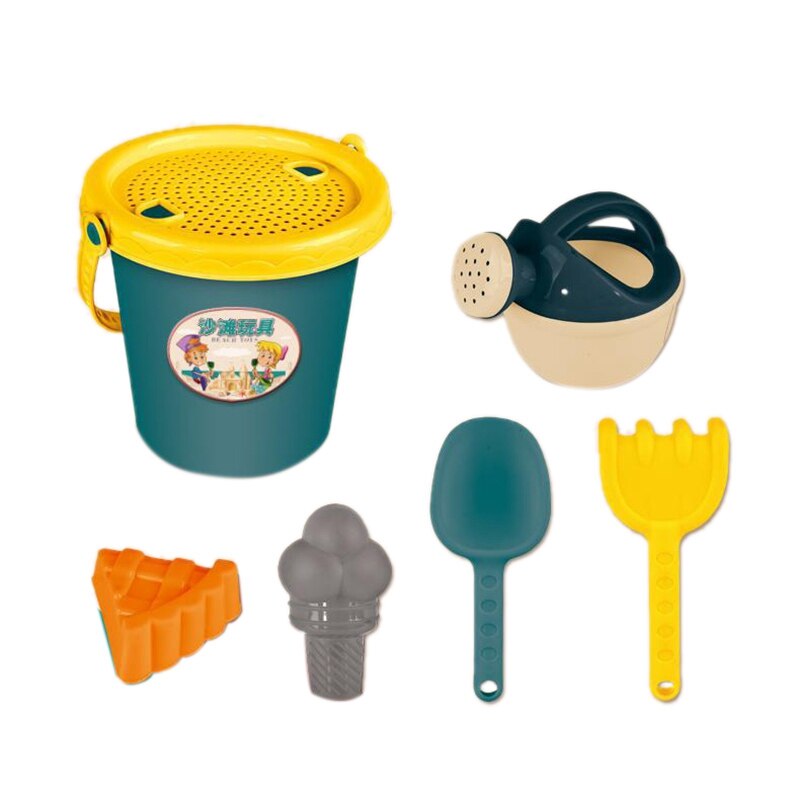 Mondo Toys 18833 Bucket Set water Can Minnie - zandemmer set ø17 cm met gieter - 6-delige strandspeelgoedset voor kinderen vanaf 3 jaar, strandset