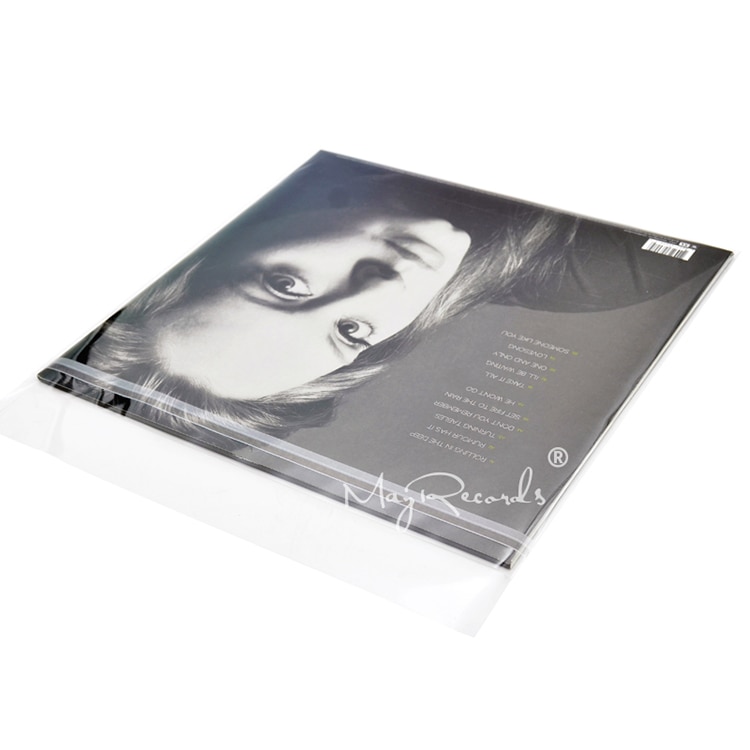 50PCS Resealable 4 Mil Flap Outer Plastic Vinyl Record Outer Sleeves for 12'' Normal LP GATEFOLD 2LP