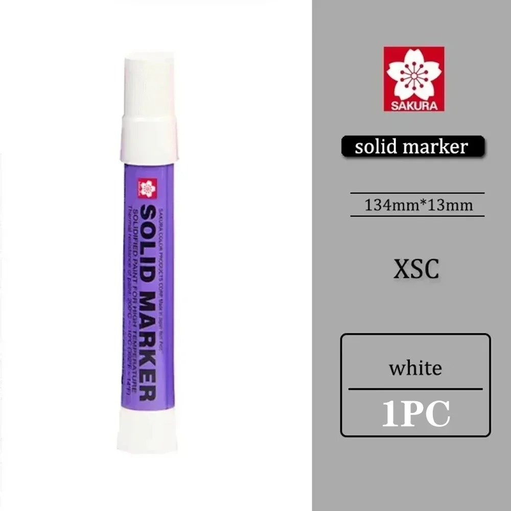 1PC SAKURA XSC Solid Color Marker Paint Pen Industrial Crayon Dry Writable Steel Plate Water-oil Surface Permanent Markers: Ginger