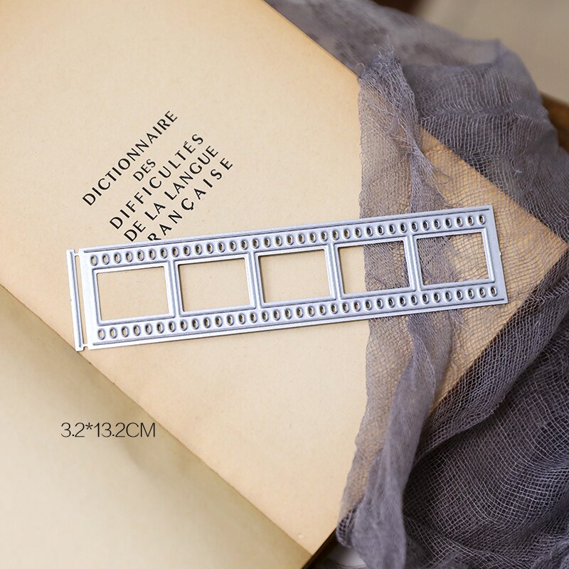 Strip Film Frame Metal Cutting Dies Stencils for DIY Scrapbooking Decorative Embossing DIY Paper Cards