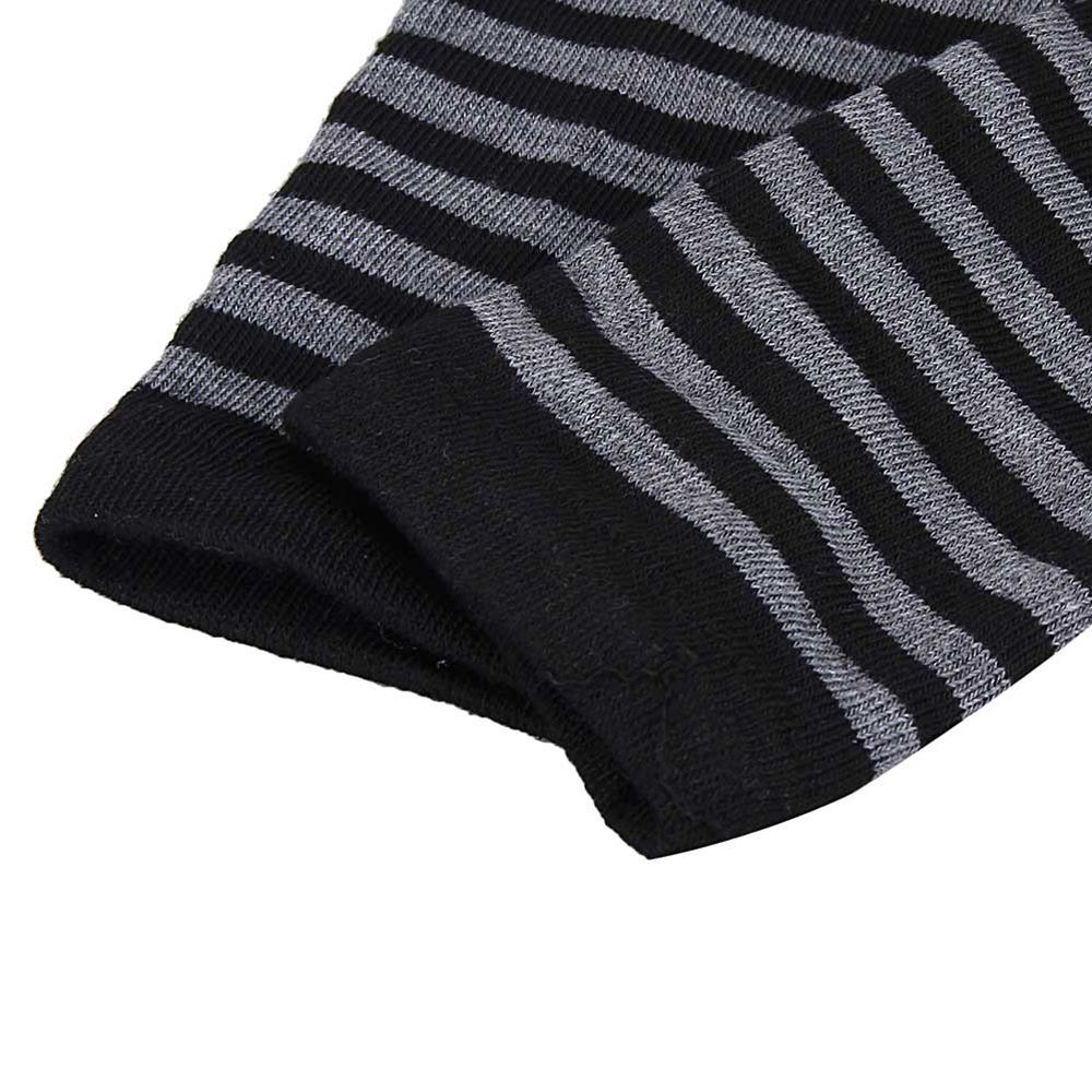 Calentadores de brazo para mujer, manoplas cálidas sin dedos en negro, gris y blanco, de punto, largo, algodón, longitud: 35 cm, 1 par