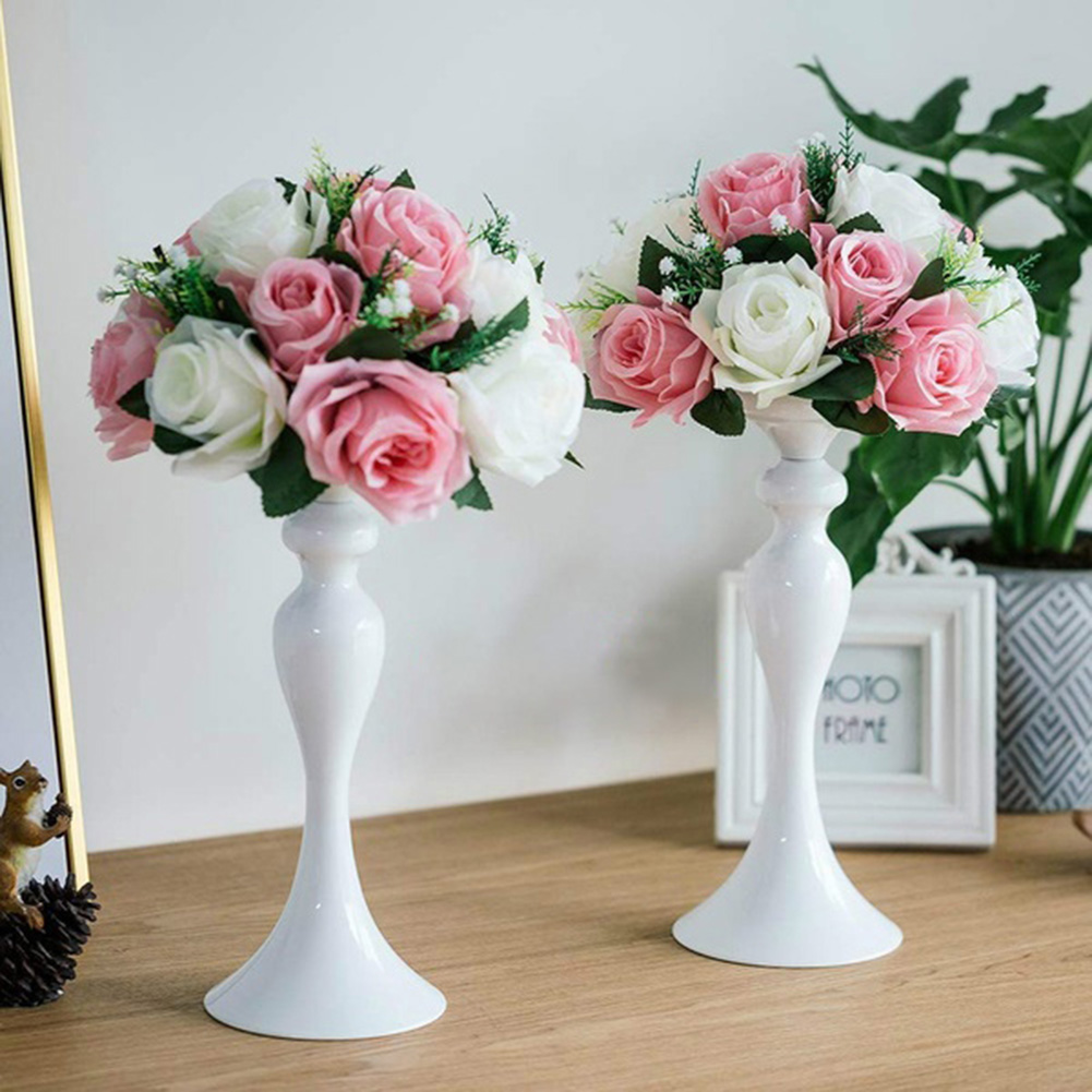 Metal Candle Holders Flowers Vase Candlestick Centerpieces Road Lead Candelabra Centerpieces Wedding porps Christmas decoration