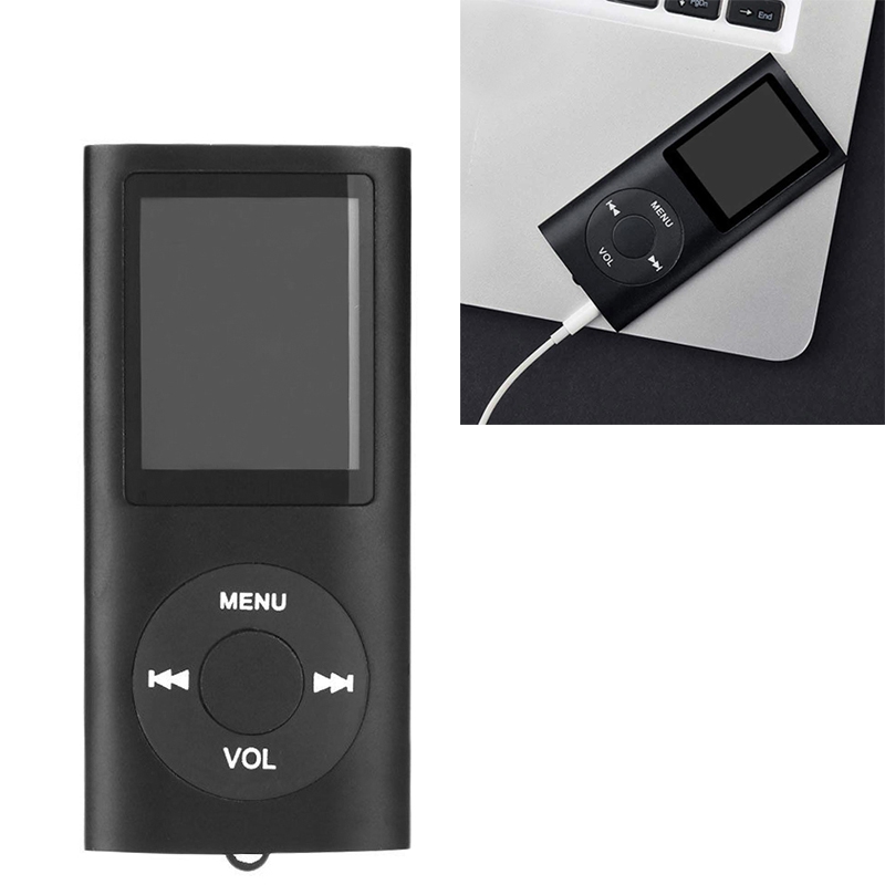 MP4 Player - 2"-4" Screen - FM Radio - Voice Recorder - Black Plastic