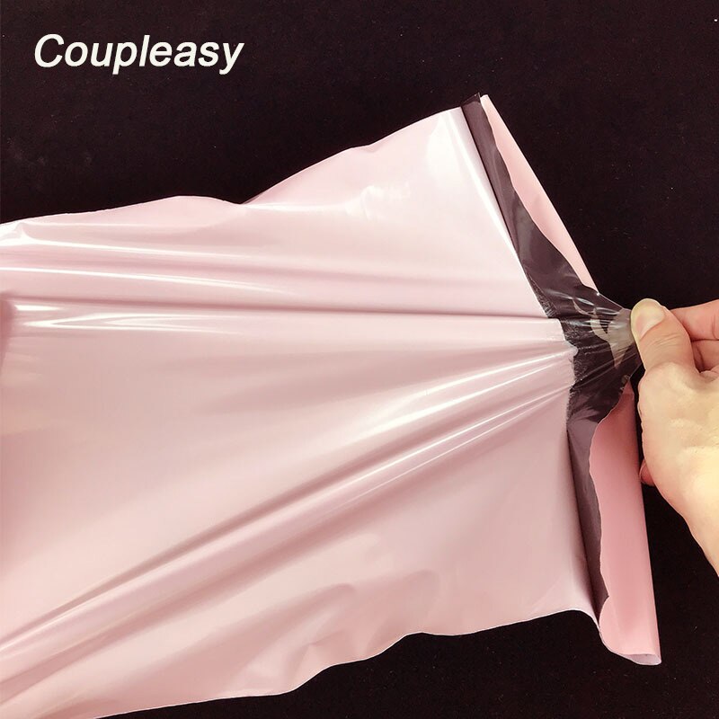 15 stk lys pink plastik kuvert selvforseglet klæbende poly mailer vandtæt kurer taske postposer postposer 4 størrelser