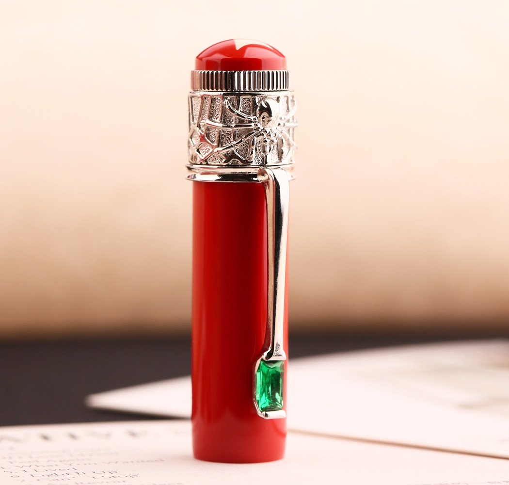 Updated Moonman Master F9 Metal Fountain Pen Snake / Spider Piston Ink Pen F Nib 0.5mm Original Box