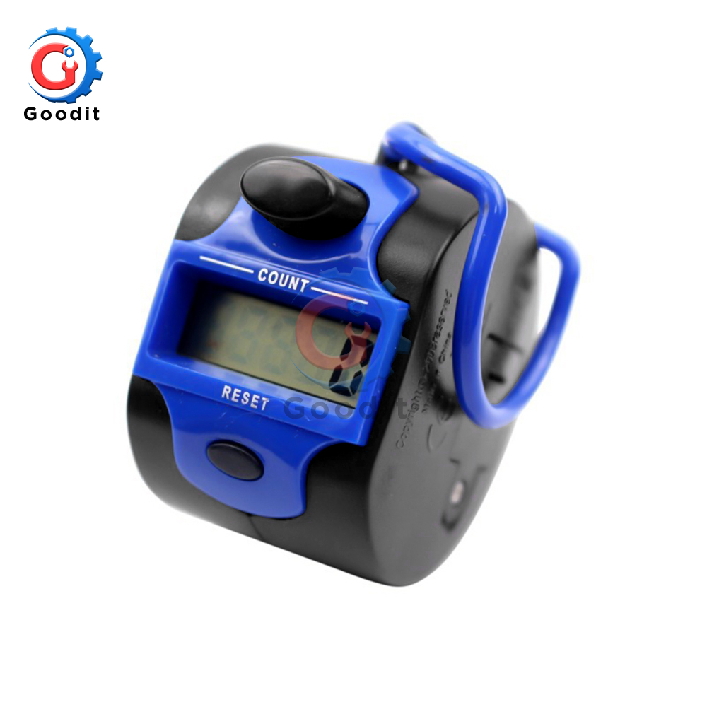 Contador de cuentas Digital 0-99999, Clickers de fila de punto, número Manual de mano, pantalla LCD líquida, Mini herramienta electrónica de conteo deportivo: Lavanda