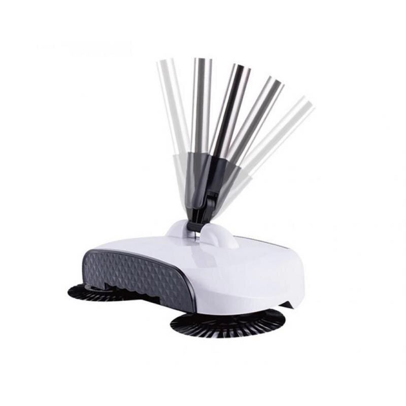 Stainless Steel Hand Push Sweeper Sweeping Machine Push Type Magic Broom Dustpan Handle Household Hand Push Cleaning Packag Mop