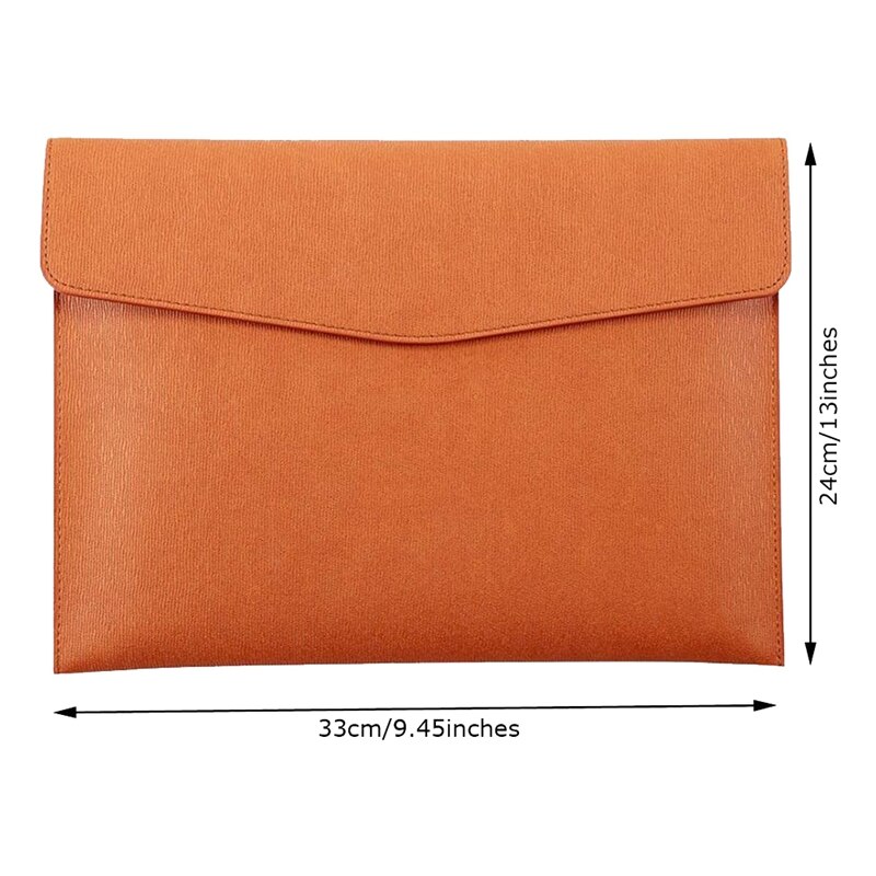 Pu Lederen A4 Bestandsmap Document Houder Waterdicht Portfolio Envelop Map Case Met Snap Sluiting