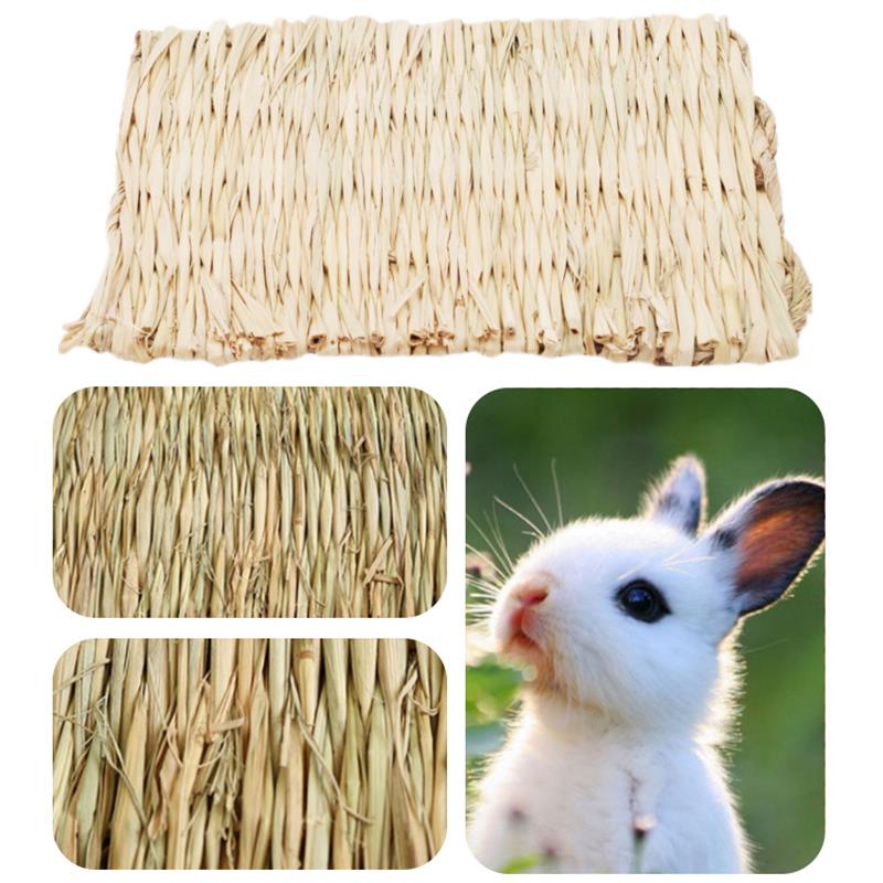 Kaninchen Hase Gras matt Kleintier gewebte Heu matt natürliche Stroh Bettwäsche Ruhe käFeige matt für Meers chweinchen Chinchilla Hamster Ratte
