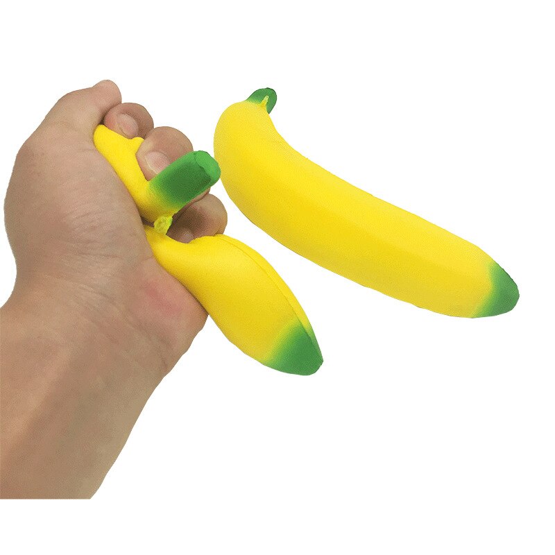 17cm Cute Banana Squishy Super Slow Rising Jumbo Simulation Fruit Soft Stress Relief Kid Fun Toys For children