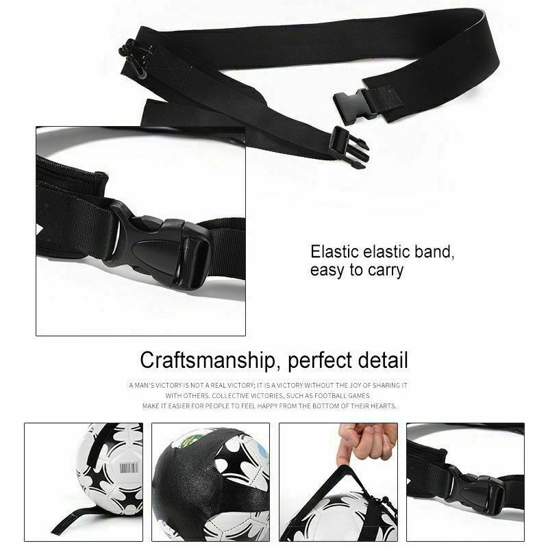 Adults Kids Football Self Training Kick Practice Trainer Aid Equipment Adjustable Waist Belt Soccer Trainer