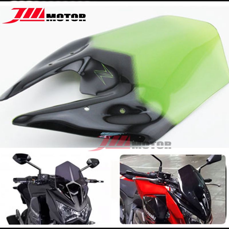 Pare-brise à Double bulle pour moto Kawasaki Z800, couleur verte, , , , , ,
