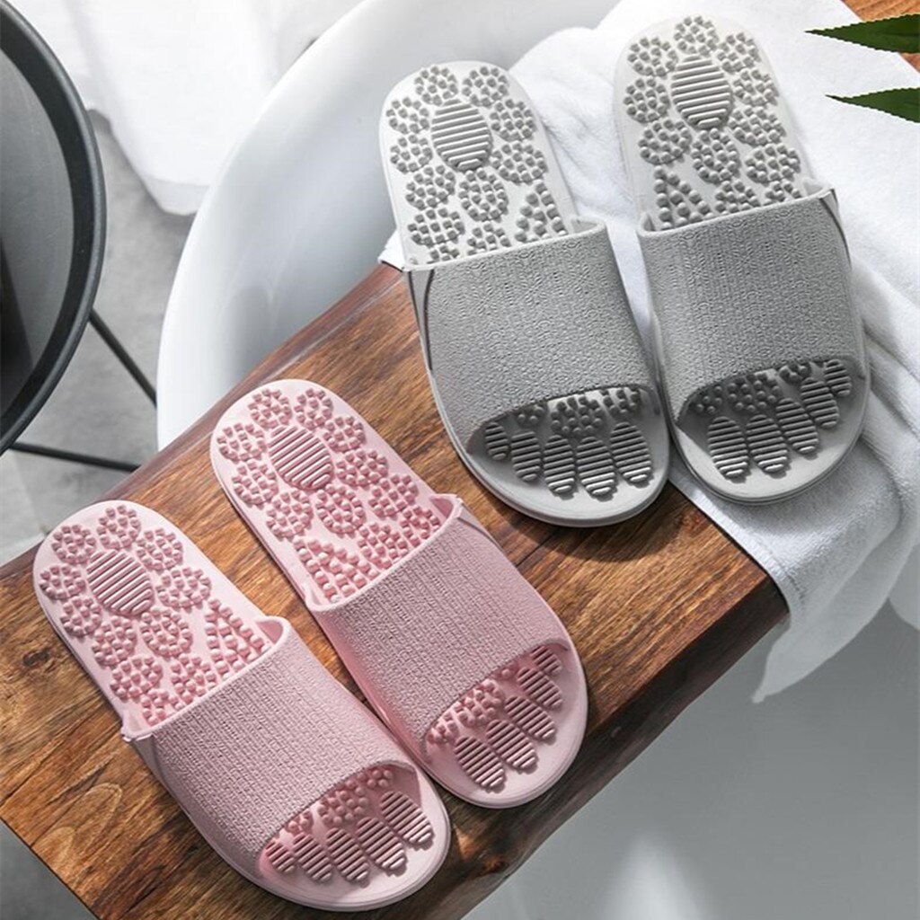 4x Indoor Vouwen Strand Schoenen Zachte Ademend Voet Massage Slippers Sandalen