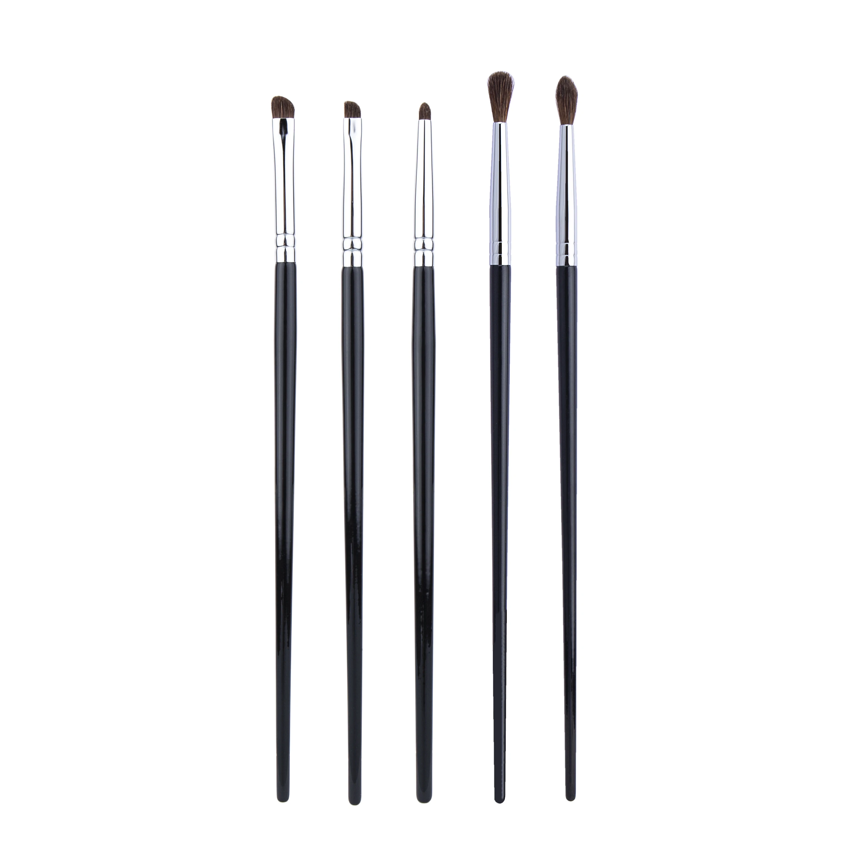 Pequeños pinceles de maquillaje Smoky Liner, delineador de ojos, brocha para difuminar, brocha de maquillaje para difuminar, pelo de caballo, sombra de ojos, brocha para difuminar