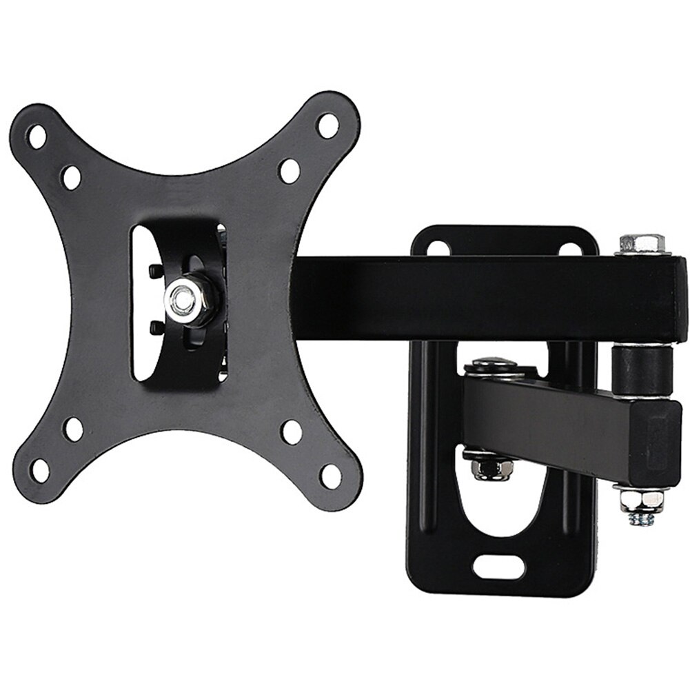 Flat Panel Steel Plate Bracket Home Use TV Mount Set Frame Support Wall Hanging Coating Adjustable Displayer For 10-24 Inches