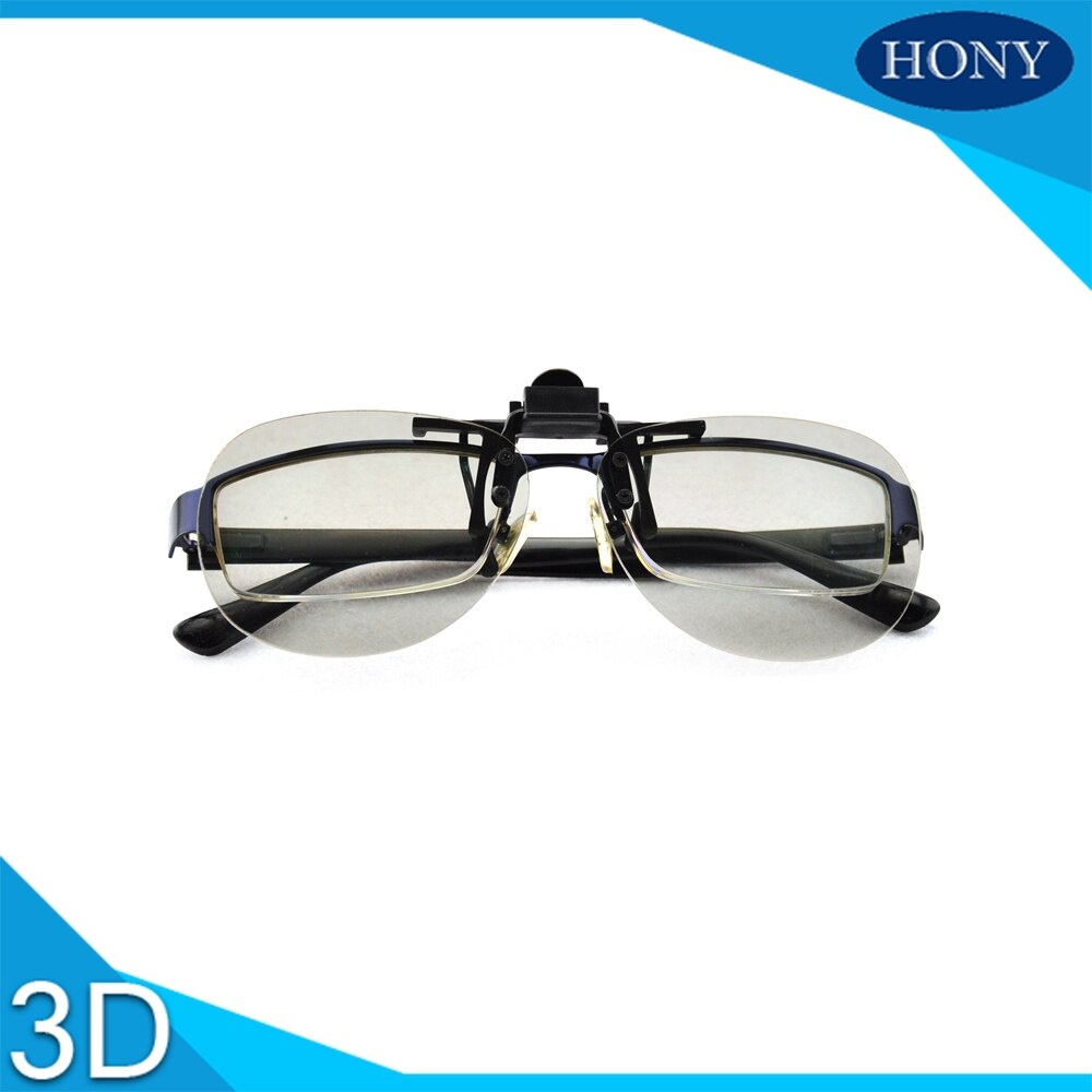 5 pcs Clip op Imax 3d Bril, passieve Lineaire Gepolariseerde Clip Op 3D Bril 0/90 45/135 graden 3D Bril Eyewear Voor IMAX Alleen