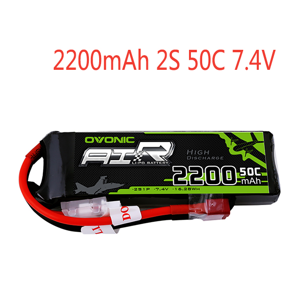 Ovonic Luftfahrt Modell 2 S 3 S 4 S 6 S Batterie 1500 2200 4500 5500 8000 MAh Lithium-Batterie: 2200mAh 2S T plug