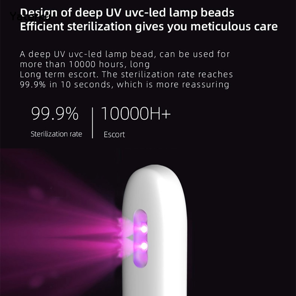 Portable Uv Sanitizer Light Hand-held Ultraviolet Sterilizer Light For Fast Effective Sterilizing Uv Sterilizer Lamp#y#g40