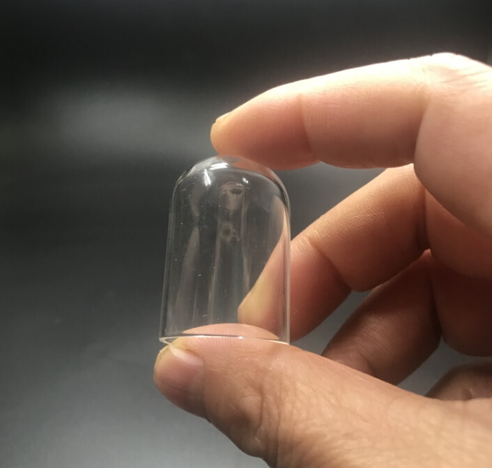 50 stk / mye 35 x 25mm klart mini rør bjelle glass glass globus boble glass deksel kuppel ønske diy glassflaske hetteglass anheng halskjede dekor
