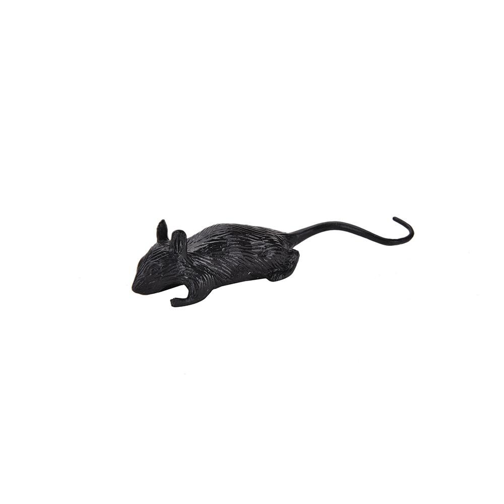 2pz 8.5 CENTIMETRI Ingannevole Della Novità scherzo Del Giocattolo di Plastica Finto Realistico topo scherzo Trucco Spaventoso per Adulti per Bambini di Halloween Giocattolo: nero