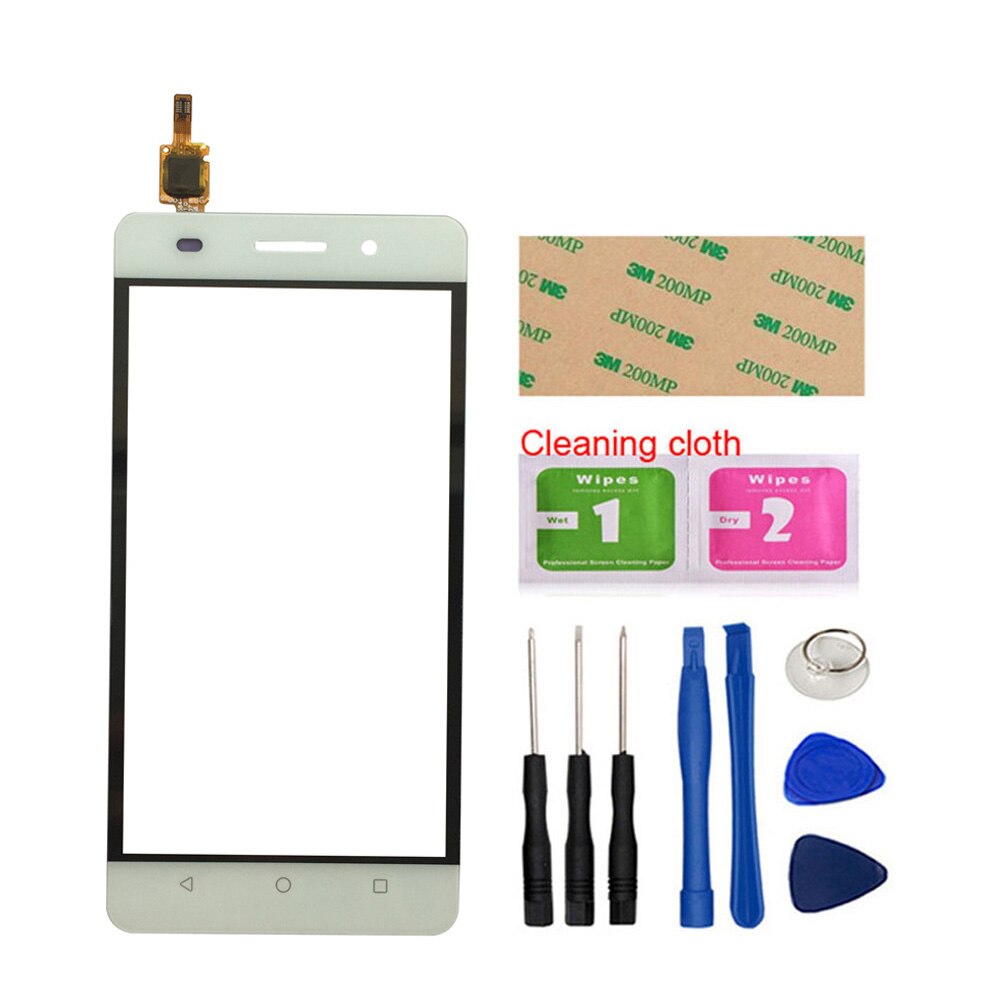 5.0 ''Touch Screen Per Huawei Honor 4C Touchscreen Sensore Lente del Pannello Frontale di Vetro Digitizer Pannello di Parti Del Telefono Strumenti di 3 3M Colla: White With Tools